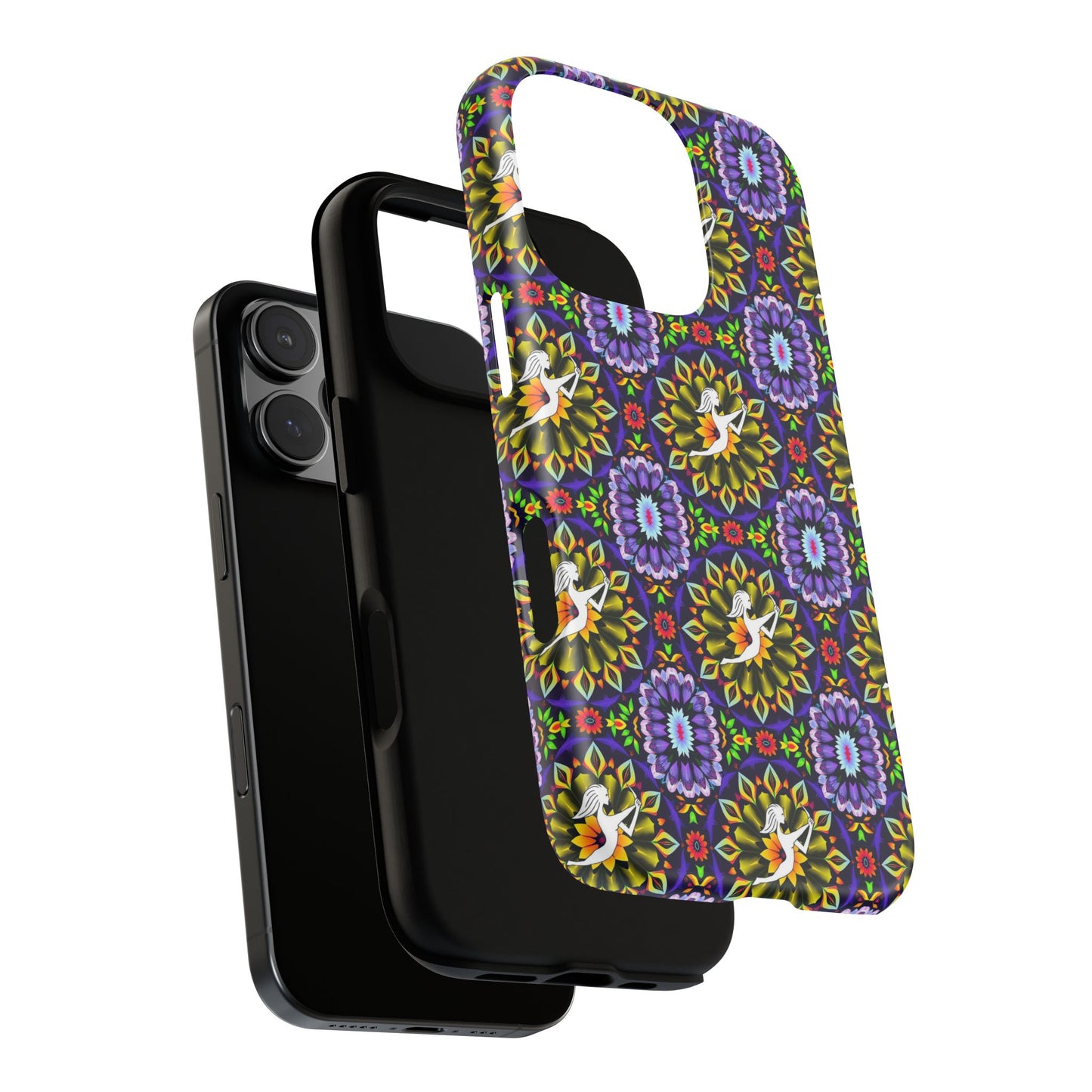 Tough Cases, Sagittarius, Zodiac v1, Flower Pattern
