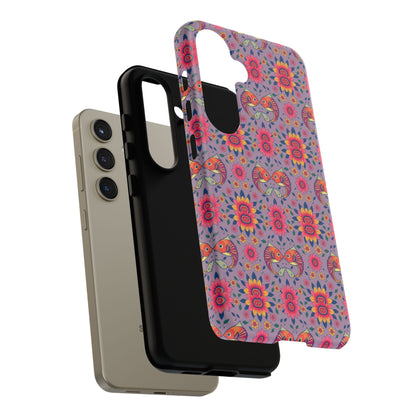Tough Cases, Pisces, Zodiac v3, Flower Pattern