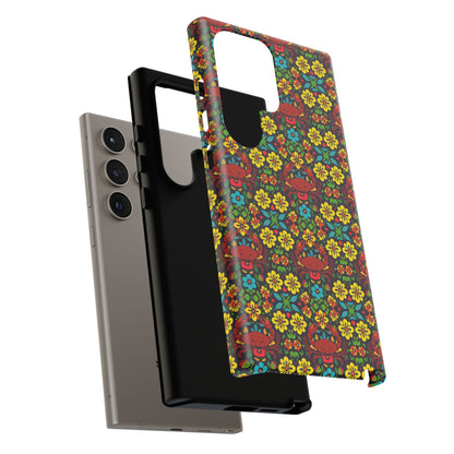 Tough Cases, Cancer, Zodiac v2, Flower Pattern