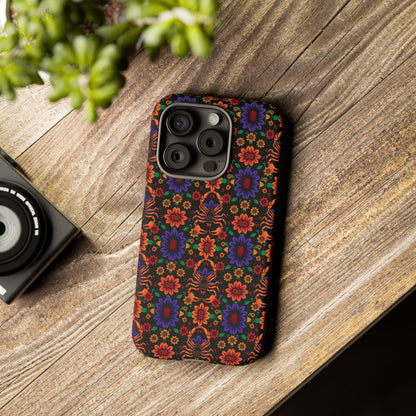 Tough Cases, Scorpio, Zodiac, Flower Pattern