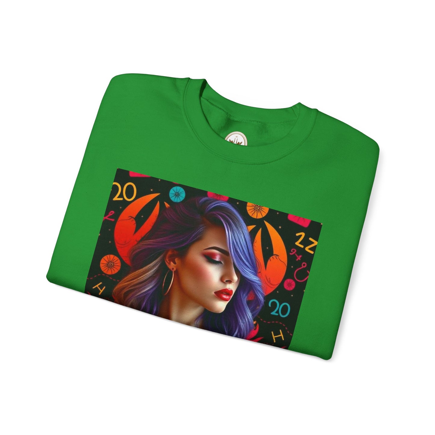 Unisex Heavy Blend™ Crewneck Sweatshirt, Cancer, Zodiac v3, Sexy Pattern