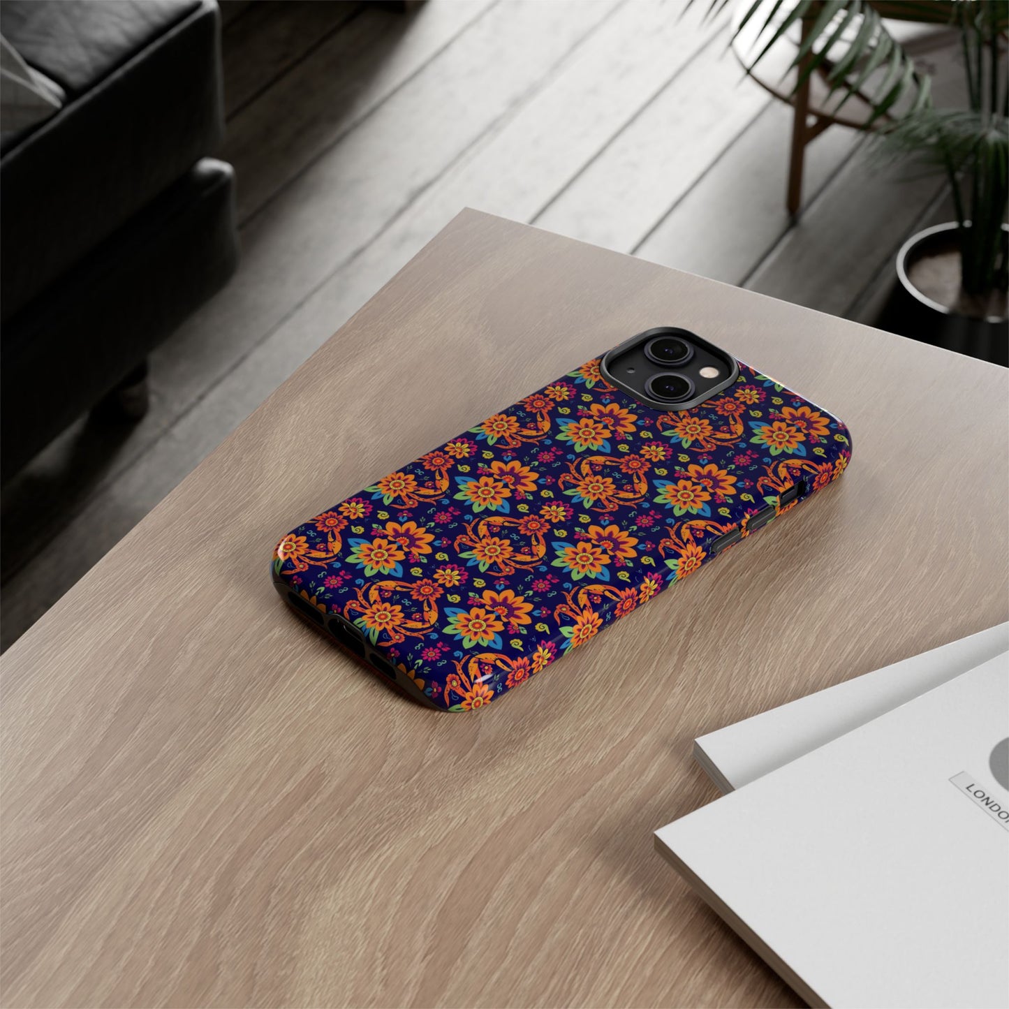 Tough Cases, Cancer, Zodiac, Flower Pattern