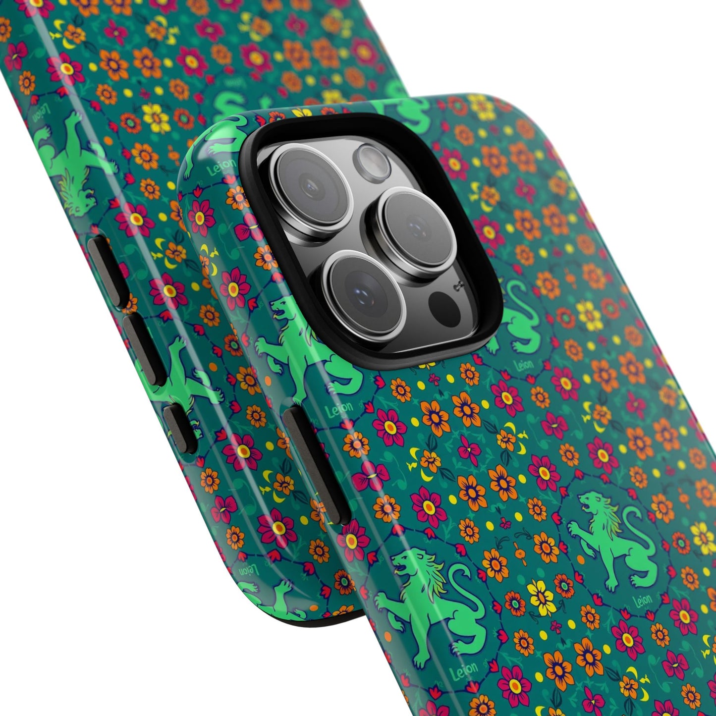 Tough Cases, Leo, Zodiac v3, Flower Pattern