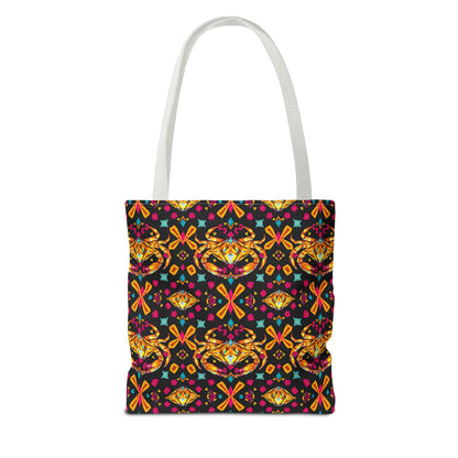 Tote Bag (AOP), Cancer, Zodiac v1, Jewel Pattern