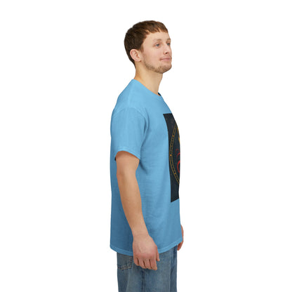 Unisex Heavy Cotton T-Shirt, Aries God 3v, Zodiac Design