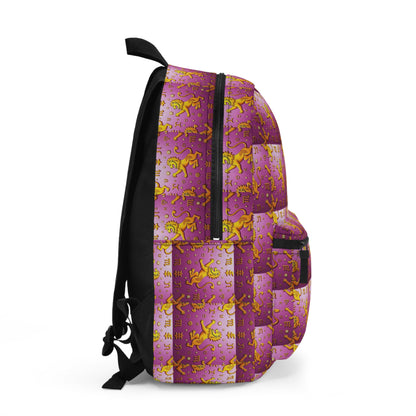 Backpack, Leo, Zodiac, Metal Pattern