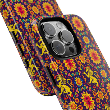 Tough Cases, Leo, Zodiac, Flower Pattern