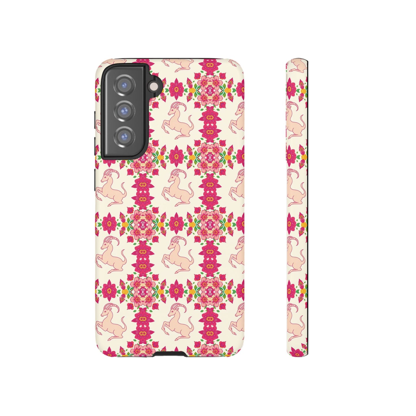 Tough Cases, Capricorn, Zodiac v3, Flower Pattern