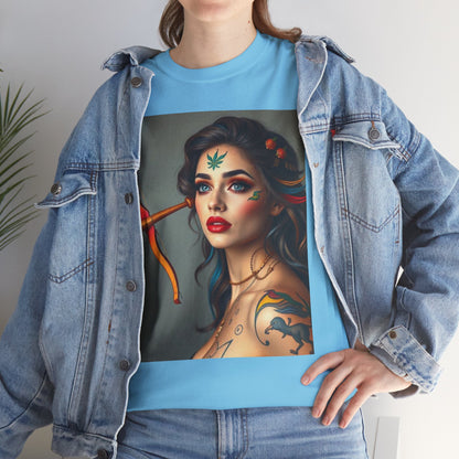 Unisex Heavy Cotton T-Shirt, Sagittarius, Zodiac v2, Sexy Art