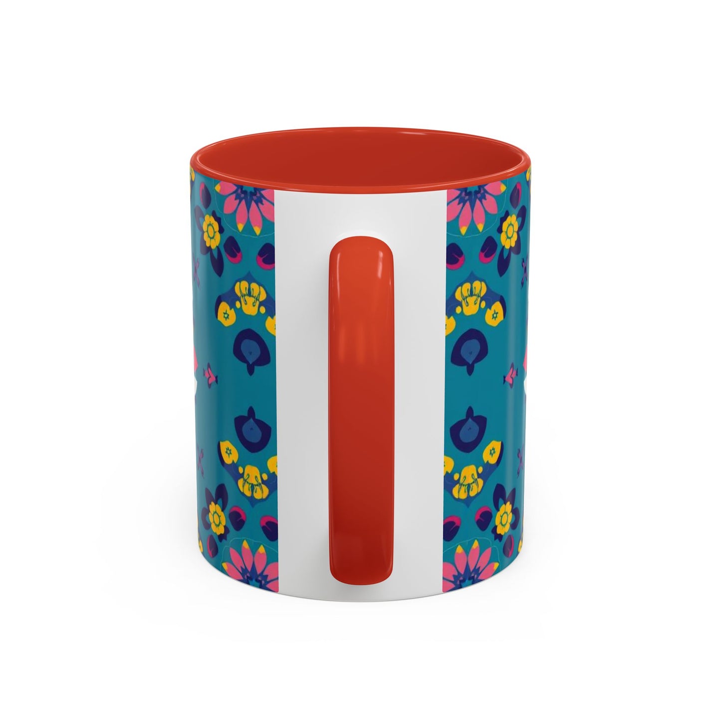 Accent Coffee Mug, Libra, Zodiac v2, Flower Pattern, (11, 15oz)