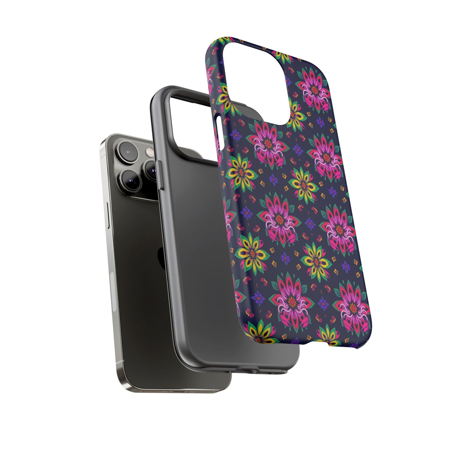 Tough Cases, Scorpio, Zodiac v4, Flower Pattern