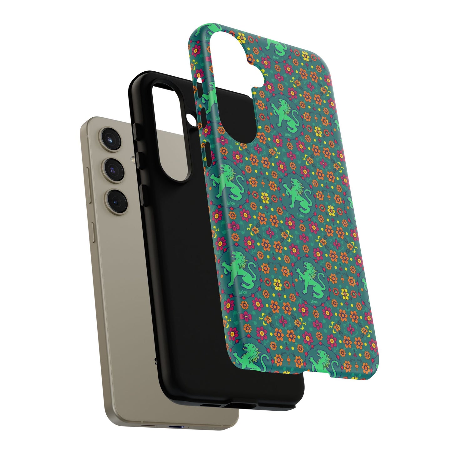 Tough Cases, Leo, Zodiac v3, Flower Pattern