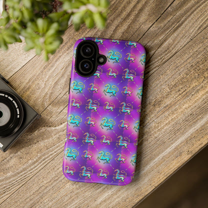 Tough Cases, Aquarius, Zodiac, Metal Pattern