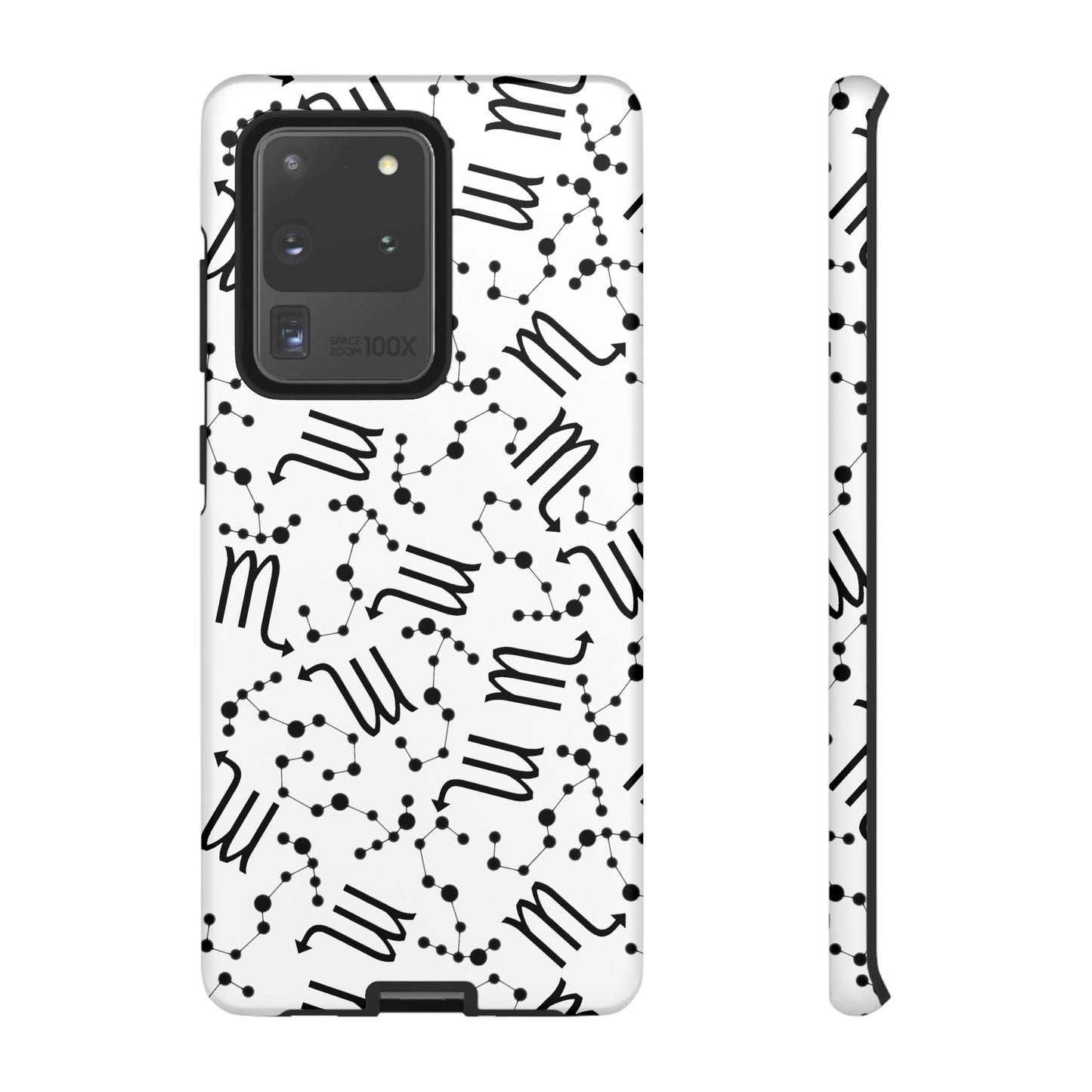 Tough Cases with the Scorpio Zodiac sign for iPhone, Samsung Galaxy, and Google Pixel devices