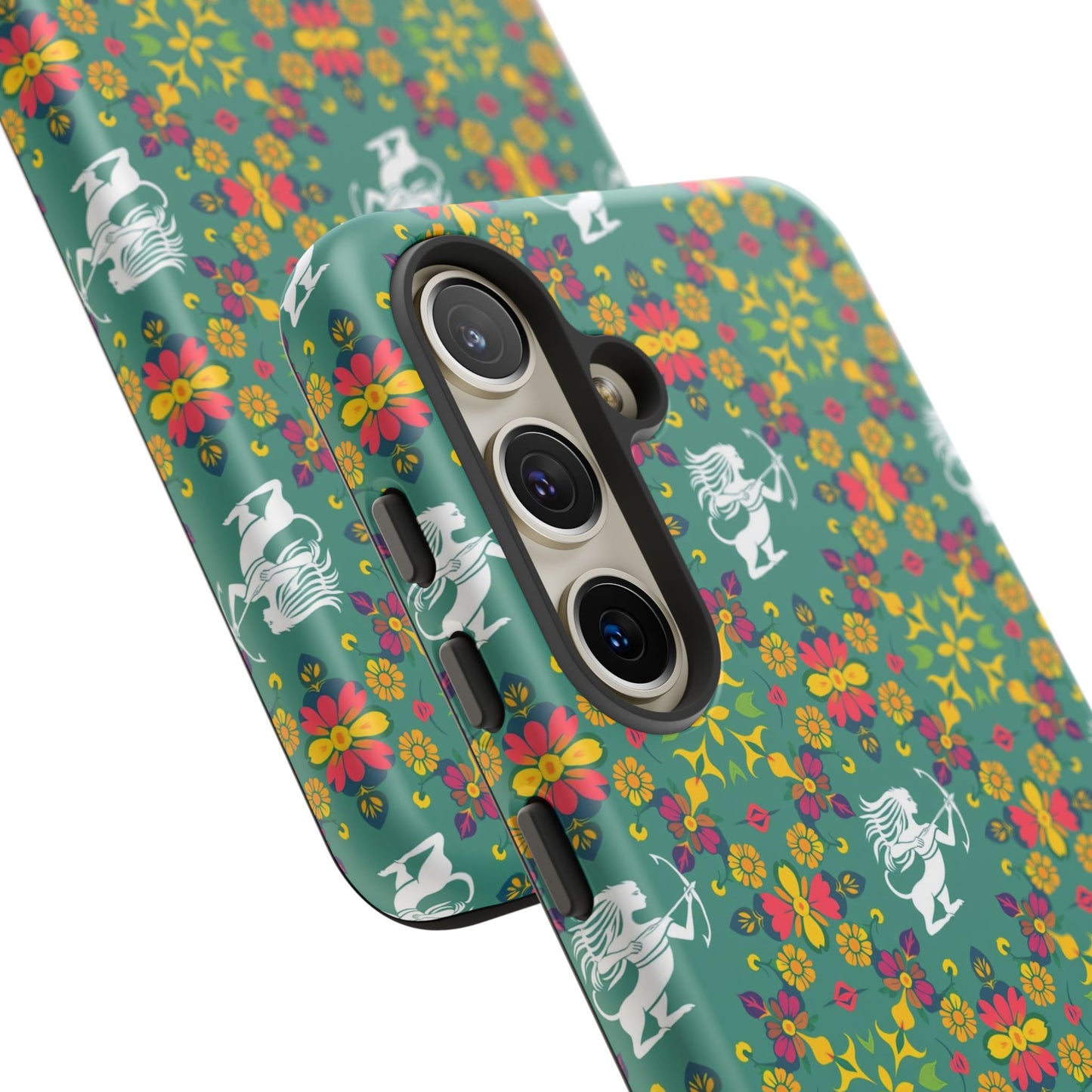Tough Cases, Sagittarius, Zodiac, Flower Pattern