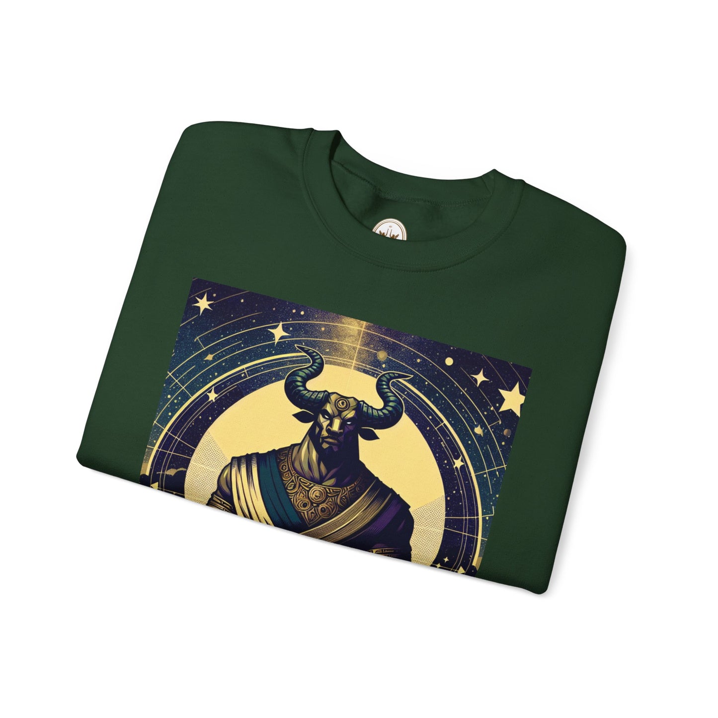 Unisex Heavy Blend™ Crewneck Sweatshirt, Minotaur, Taurus Zodiac Design
