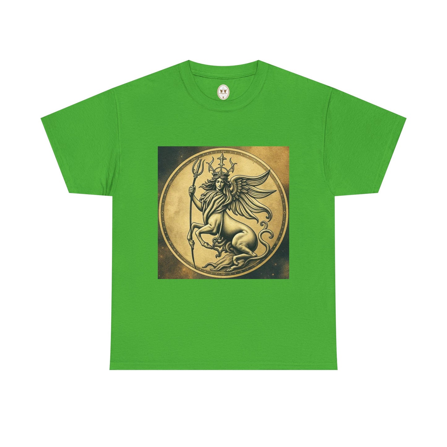 Unisex Heavy Cotton T-Shirt, Angel Animal, Virgo Zodiac Design