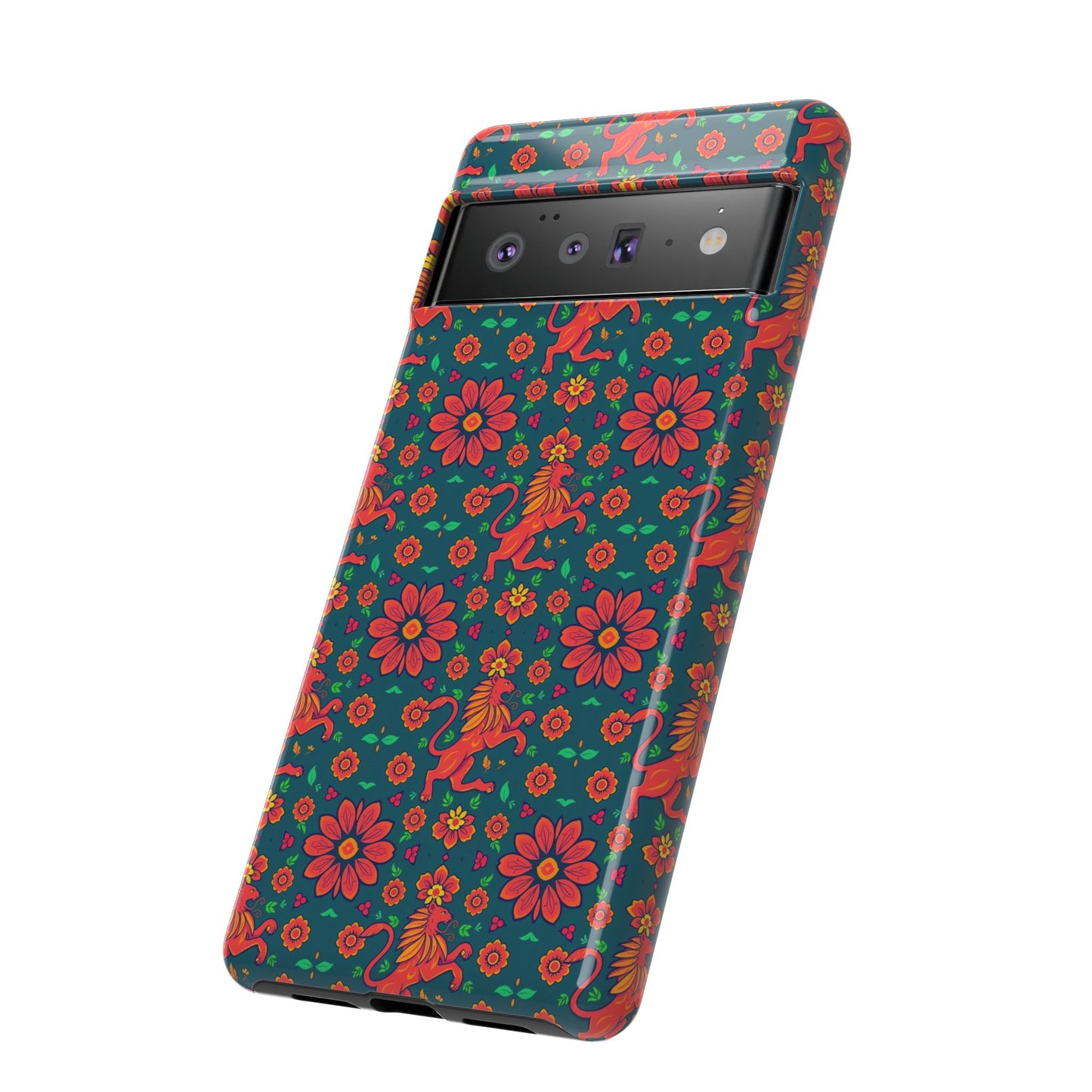 Tough Cases, Leo, Zodiac v2, Flower Pattern