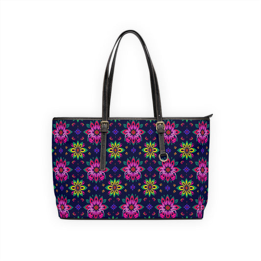Leather Shoulder Bag, Scorpio, Zodiac, Flower Pattern