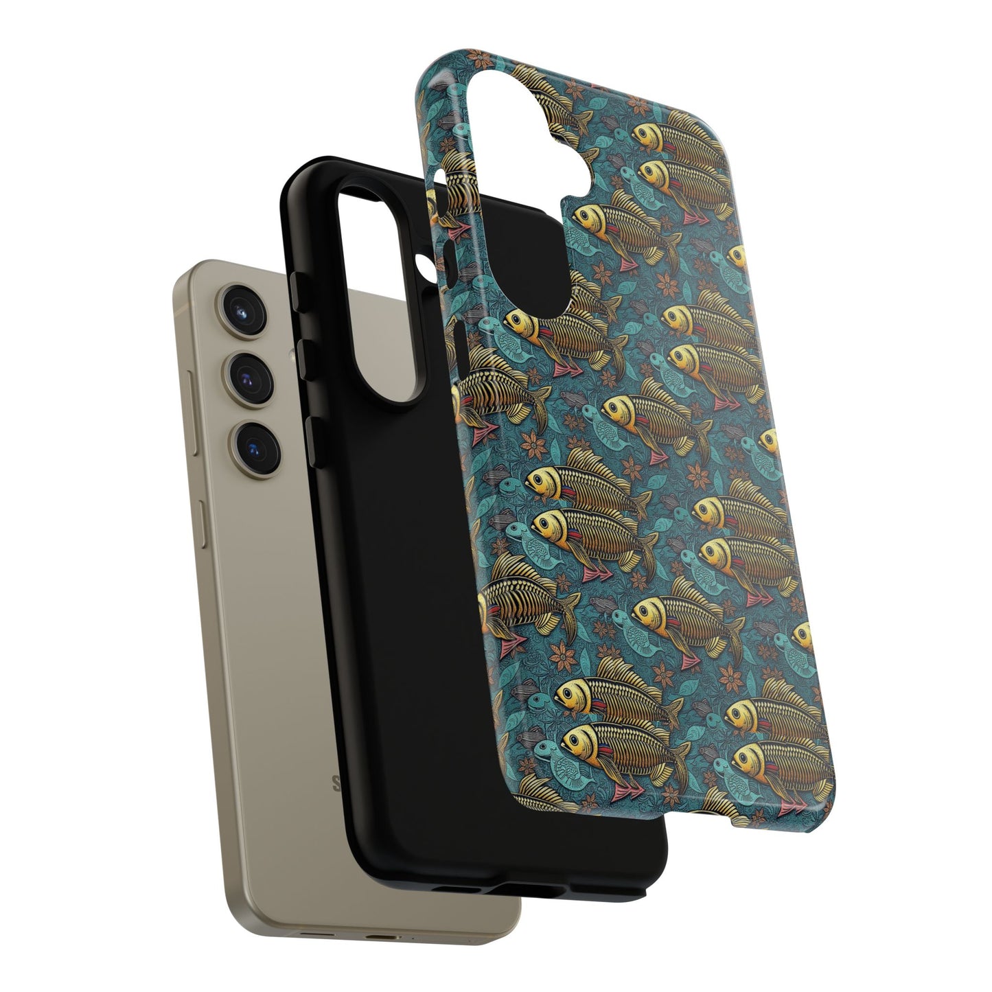 Tough Cases, Pisces, Zodiac v1, Metal Pattern