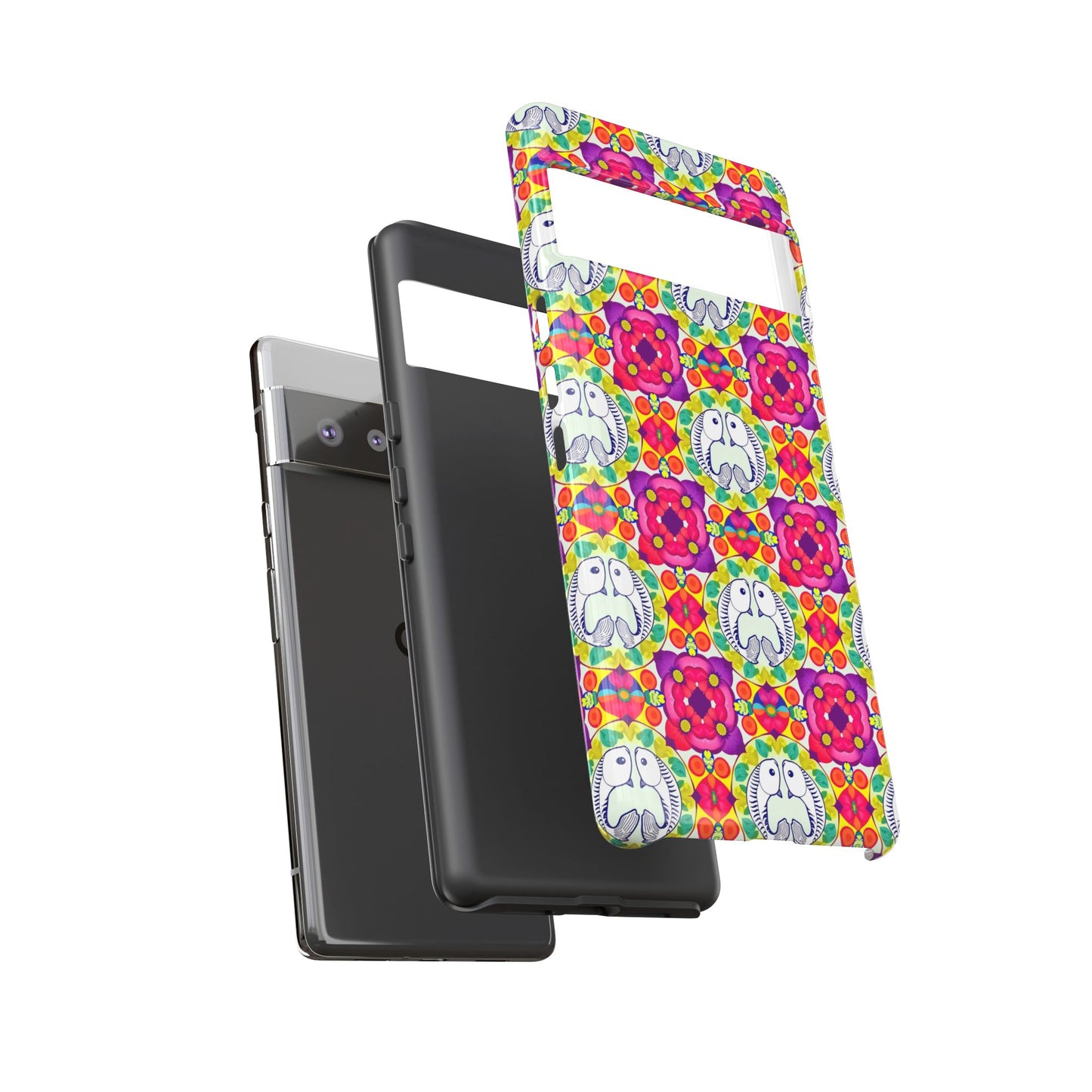 Tough Cases, Pisces, Zodiac v2, Flower Pattern