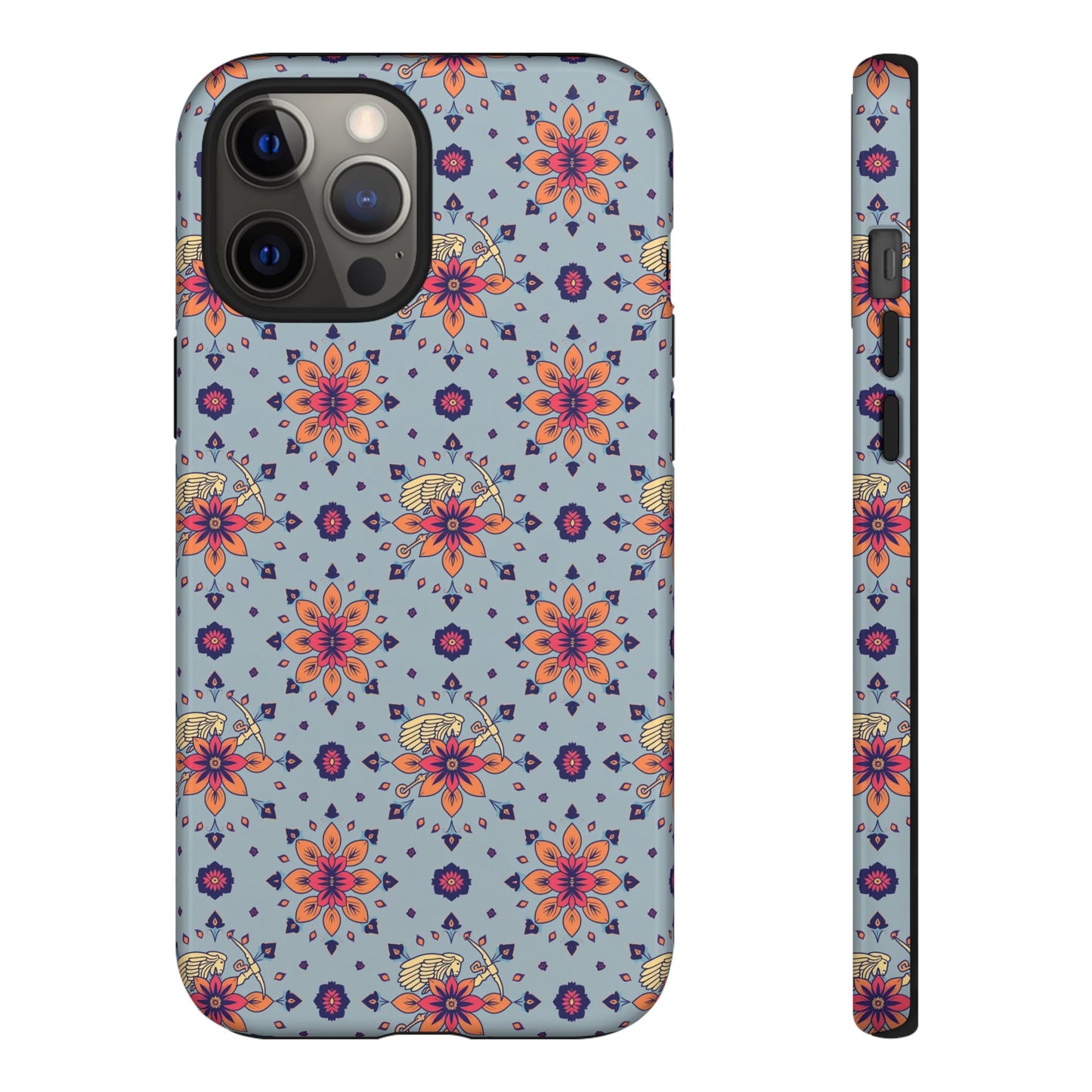 Tough Cases, Sagittarius, Zodiac v3, Flower Pattern