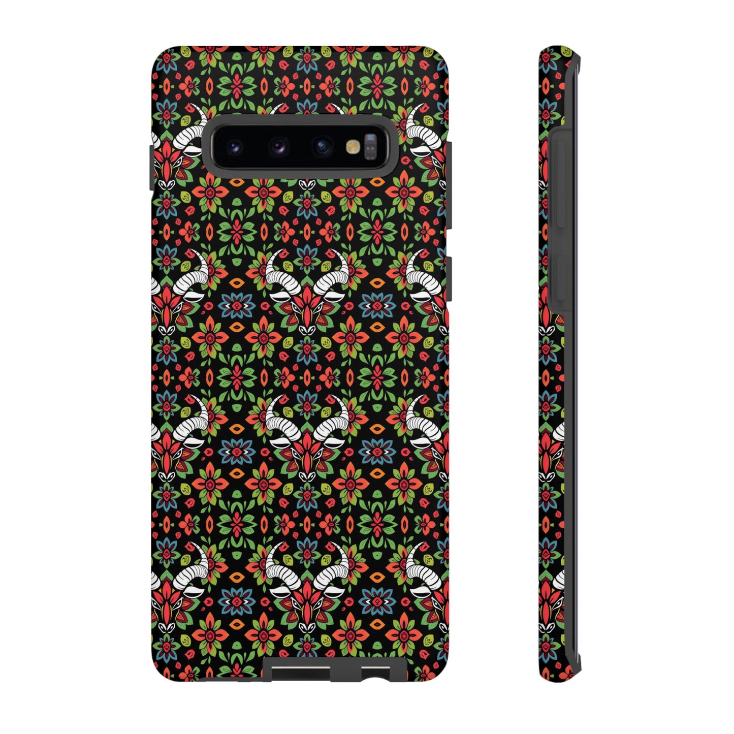Tough Cases, Taurus, Zodiac v2, Flower Pattern