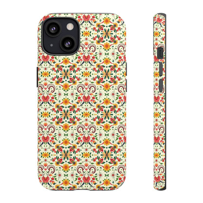 Tough Cases, Aries, Zodiac, Flower Pattern