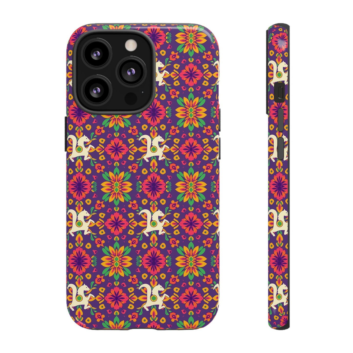 Tough Cases, Aquarius, Zodiac v1, Flower Pattern