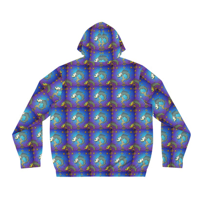 Full-Zip Hoodie (AOP), Pisces, Zodiac, Pattern
