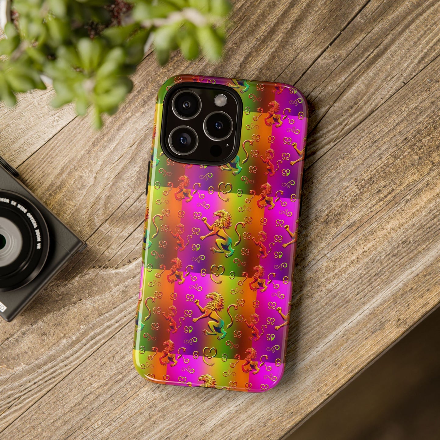 Tough Cases, Leo, Zodiac v1, Metal Pattern