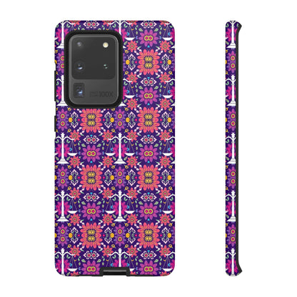 Tough Cases, Libra, Zodiac v4, Flower Pattern