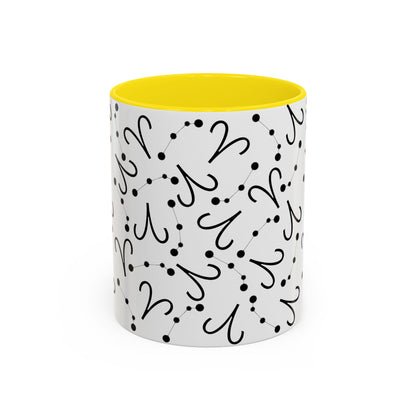 Accent Coffee Mug with the Aries sign (11, 15oz)