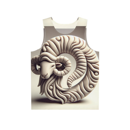 Men's Tank (AOP), Regular fit, Stone Aries Zodiac Design