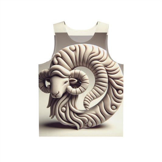 Men's Tank (AOP), Regular fit, Stone Aries Zodiac Design