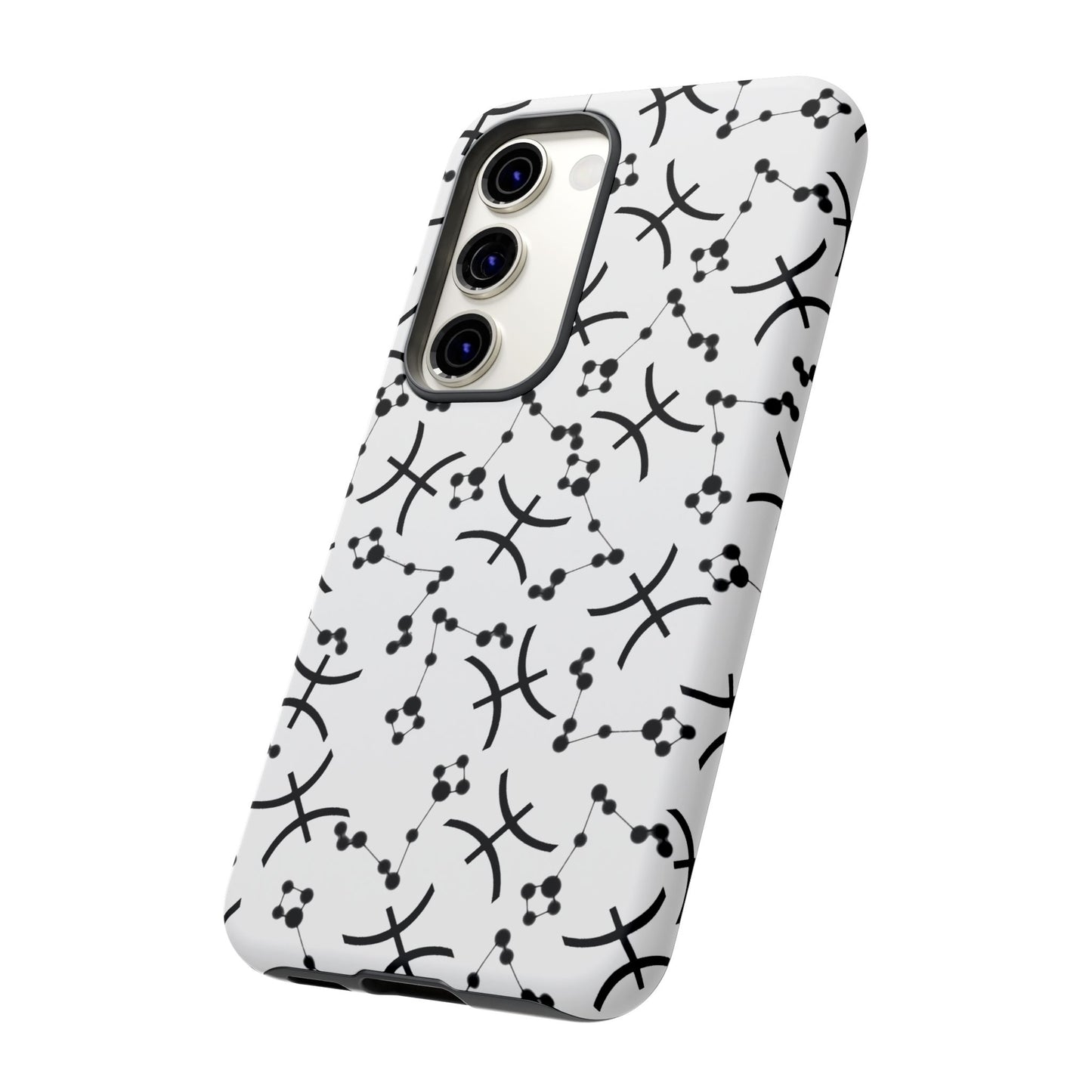 Tough Cases with the Pisces Zodiac sign for iPhone, Samsung Galaxy, and Google Pixel devices