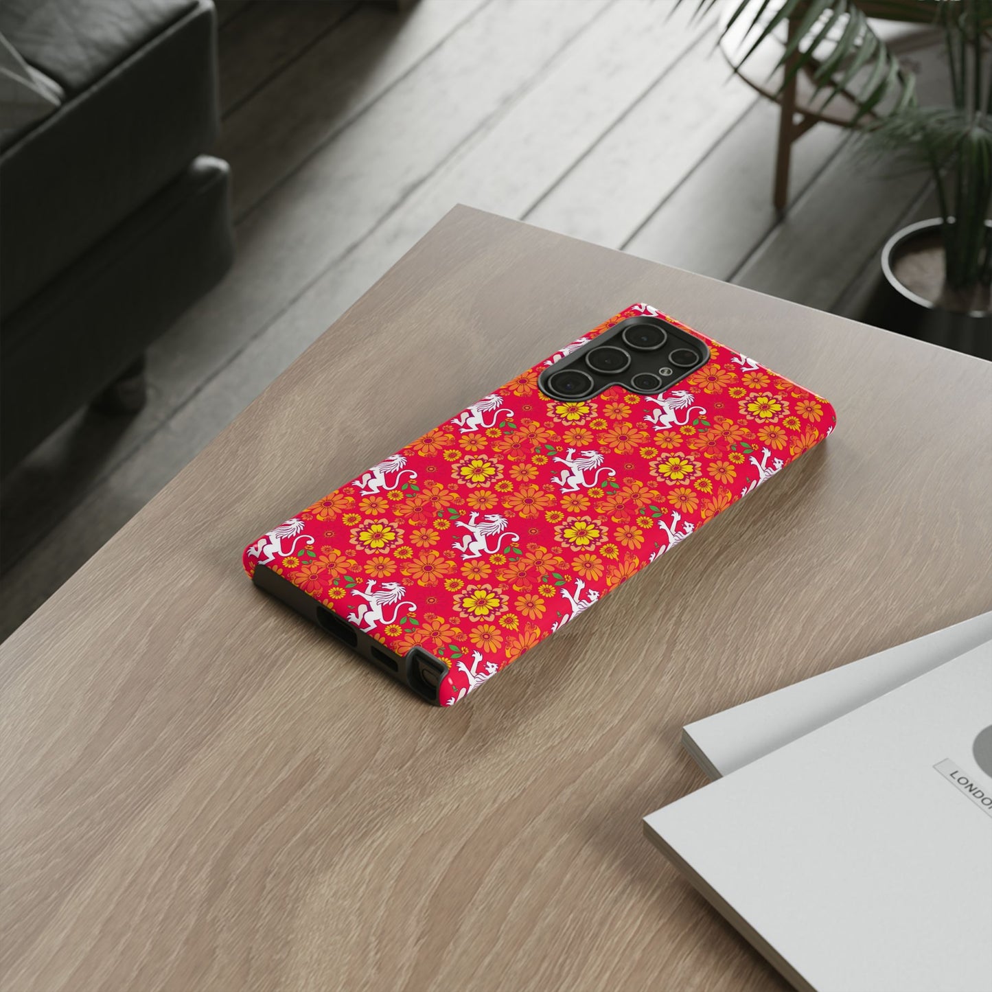 Tough Cases, Leo, Zodiac v4, Flower Pattern