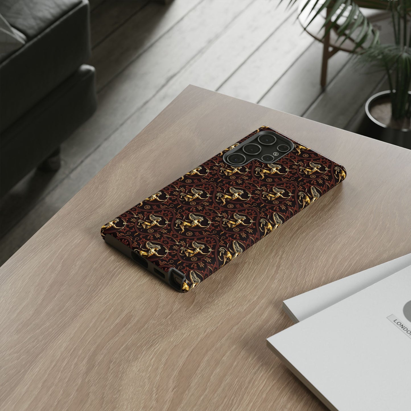 Tough Cases, Sagittarius, Zodiac, Metal Pattern