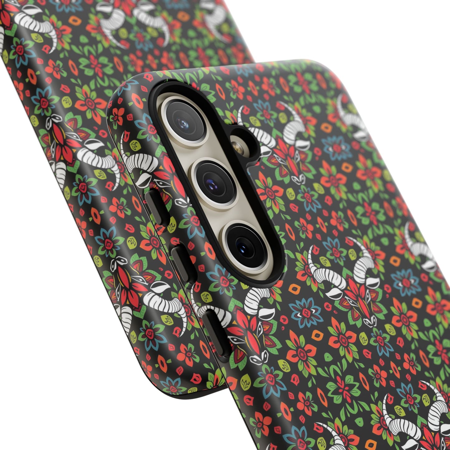 Tough Cases, Taurus, Zodiac v2, Flower Pattern