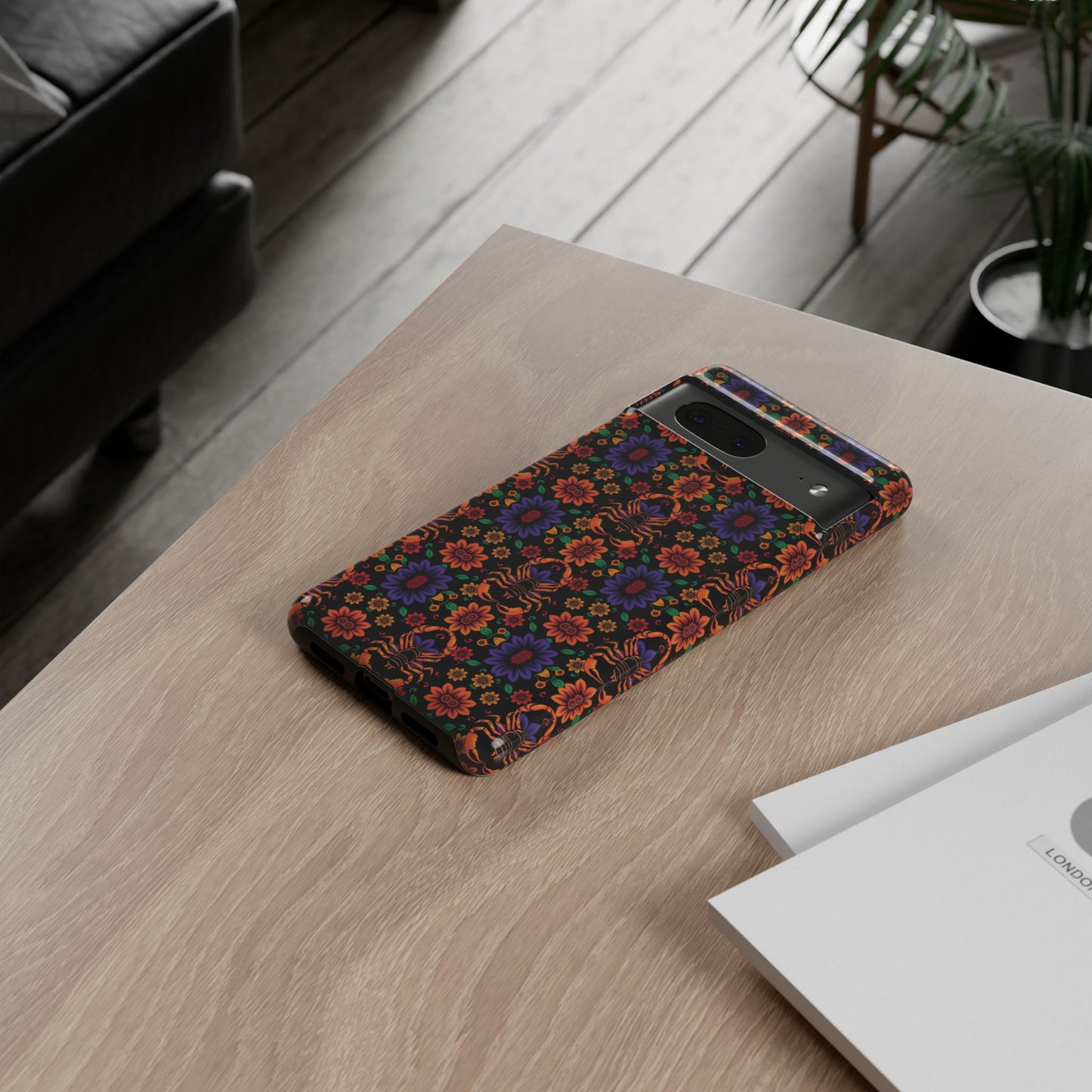 Tough Cases, Scorpio, Zodiac, Flower Pattern