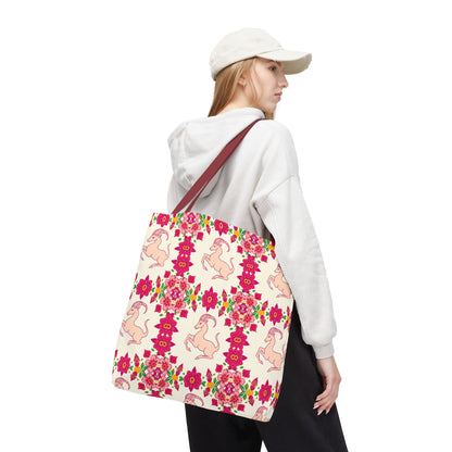 Tote Bag (AOP), Capricorn, Zodiac, Flower Pattern