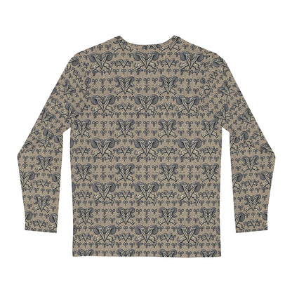 Men's Long Sleeve Shirt, (AOP), Aries, Zodiac, Pattern