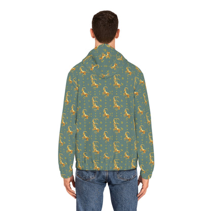 Full-Zip Hoodie (AOP), Capricorn, Zodiac v2, Pattern