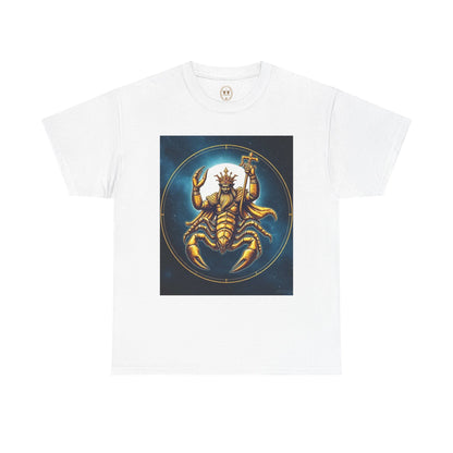 Unisex Heavy Cotton T-Shirt, Moon, Scorpio Zodiac Design