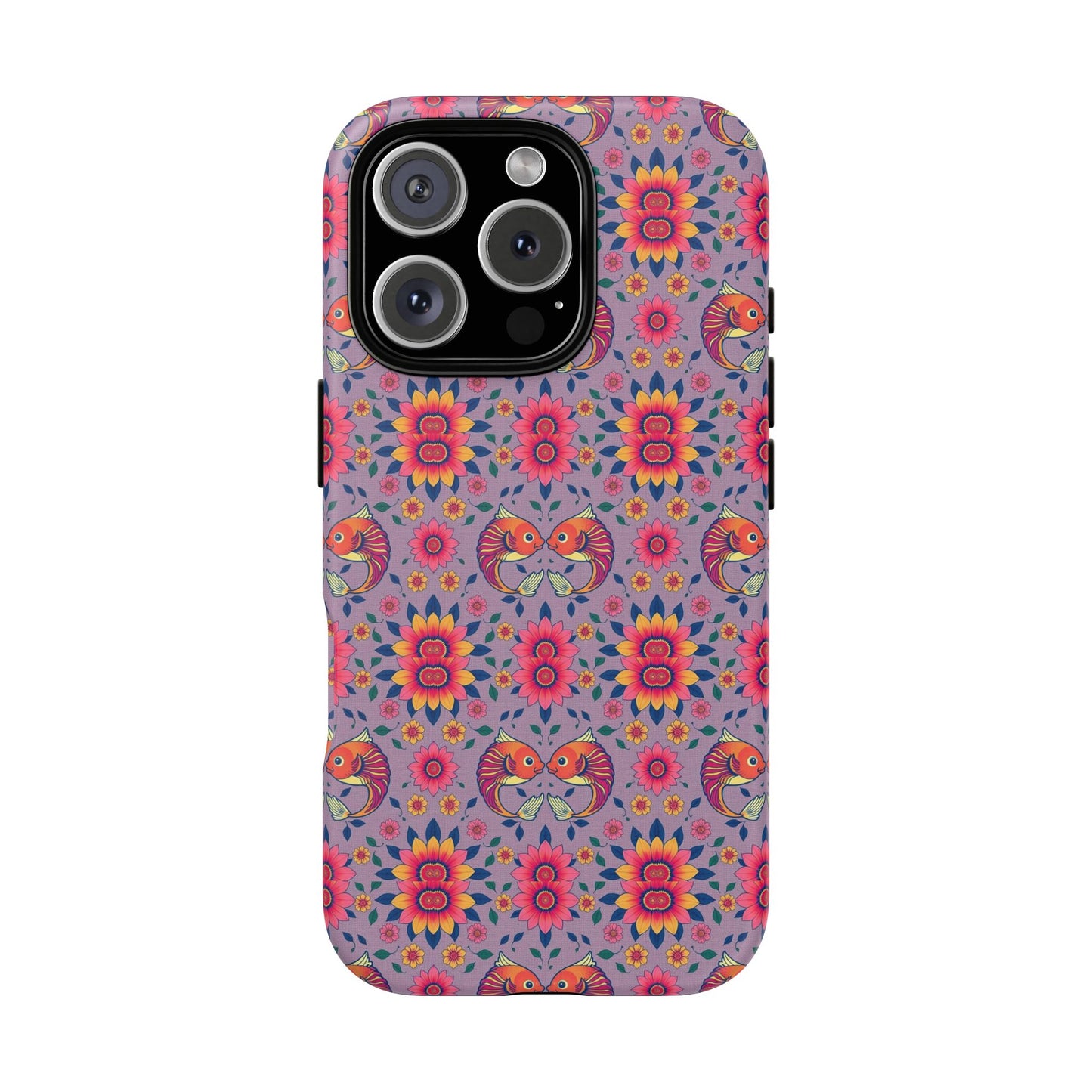 Tough Cases, Pisces, Zodiac v3, Flower Pattern