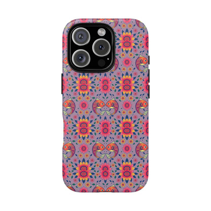 Tough Cases, Pisces, Zodiac v3, Flower Pattern