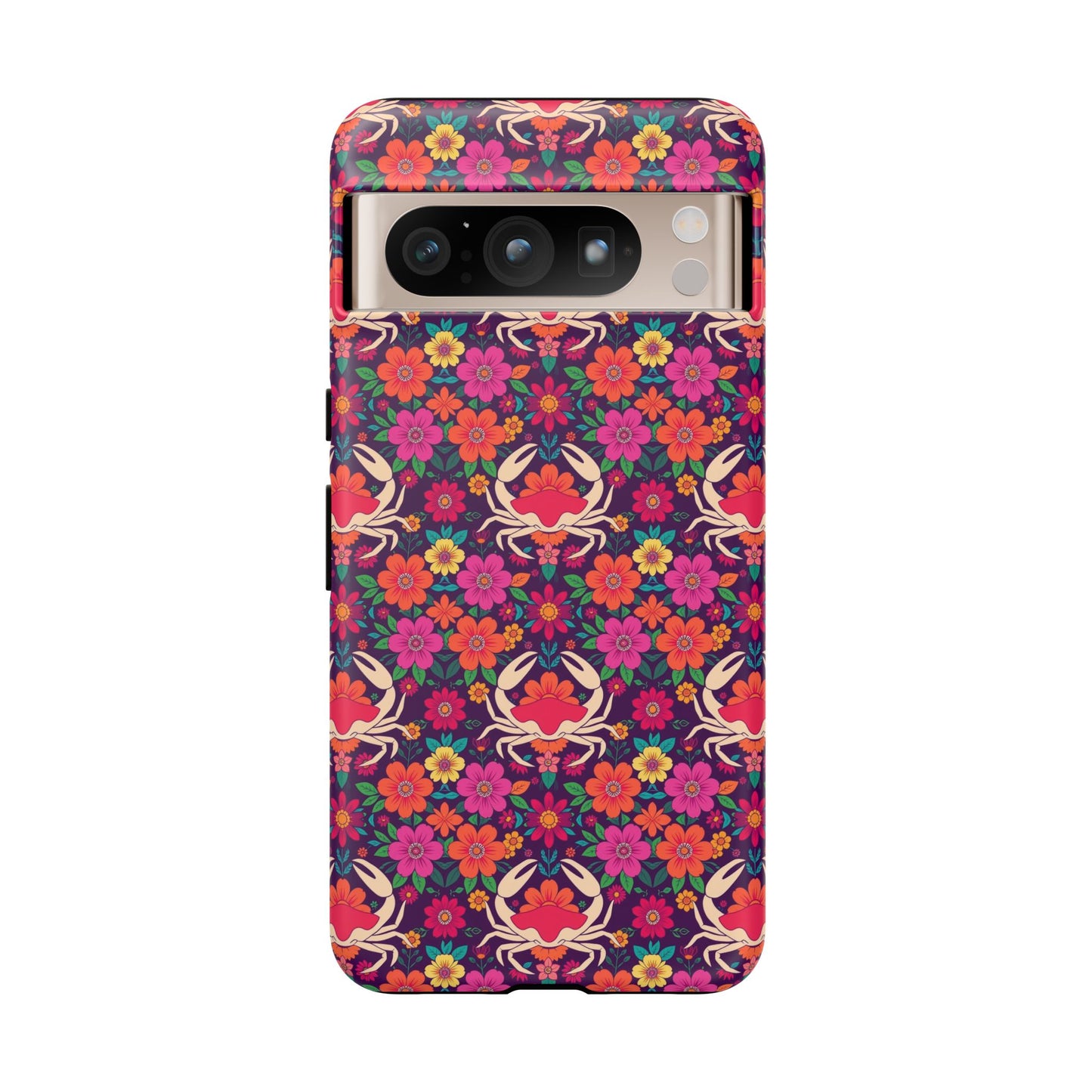 Tough Cases, Cancer, Zodiac v1, Flower Pattern