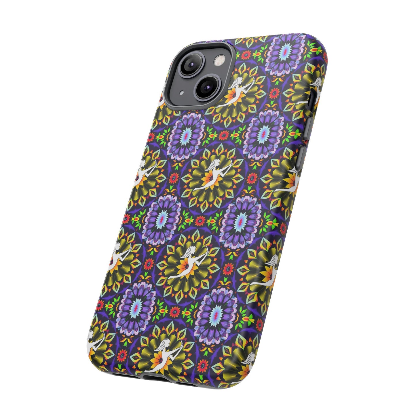 Tough Cases, Sagittarius, Zodiac v1, Flower Pattern