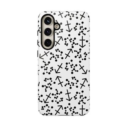 Tough Cases with the Sagittarius Zodiac sign for iPhone, Samsung Galaxy, and Google Pixel devices