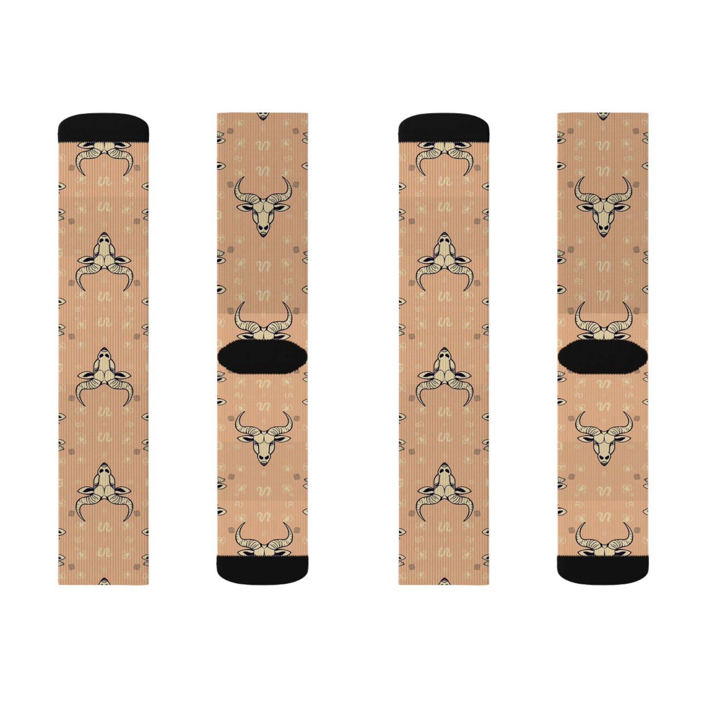 Sublimation Socks, Taurus, Zodiac, Pattern